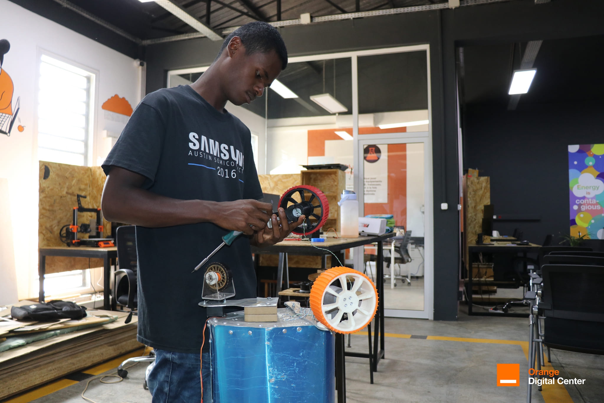 Princy, fier de son robot désinfecteur